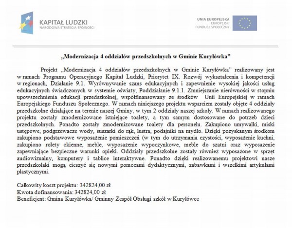 modernizacja przedszk